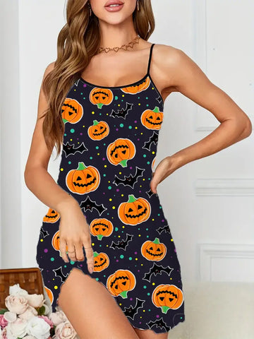 Midnight Pumpkin Kiss Nightie 🎃🖤