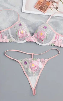 Floral Fantasy Panty & Bra Set