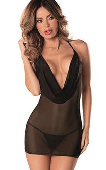 The Midnight Hour Deep Plunge Dress - panties.com