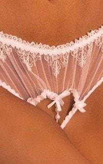 Pleasure Panties with Faux Pearl Beads