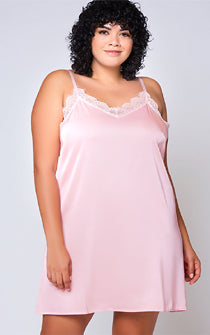 Pink Peonies Satin Nightie or Robe Queen