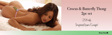 The Crocus & the Butterfly 2pc Thong Set - panties.com