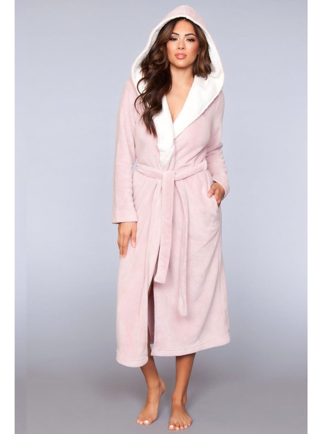 Pink Plush Fleece Luxury Robe