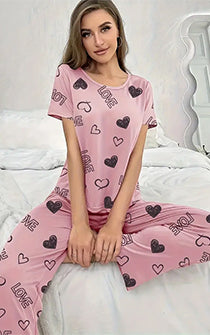 Ensemble pyjama lettre d'amour 