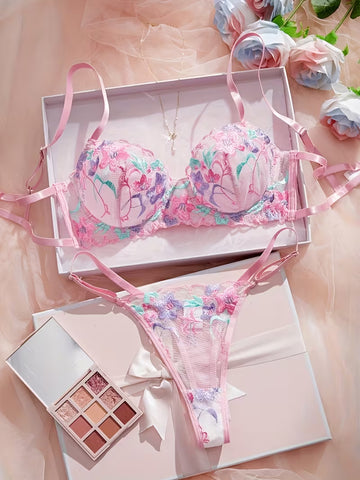 Petals & Promises Panty & Bra Set 🌸💖