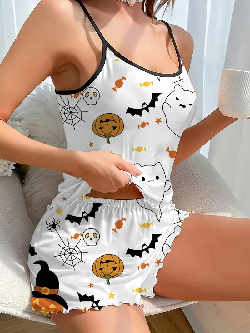 Kitty Ghost PJ Set 👻