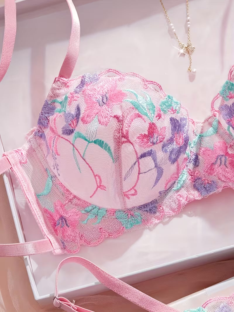 Petals & Promises Panty & Bra Set 🌸💖