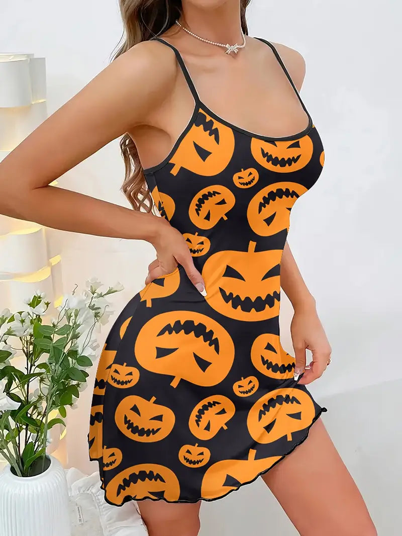 Pumpkin Kisses Babydoll 🎃🖤