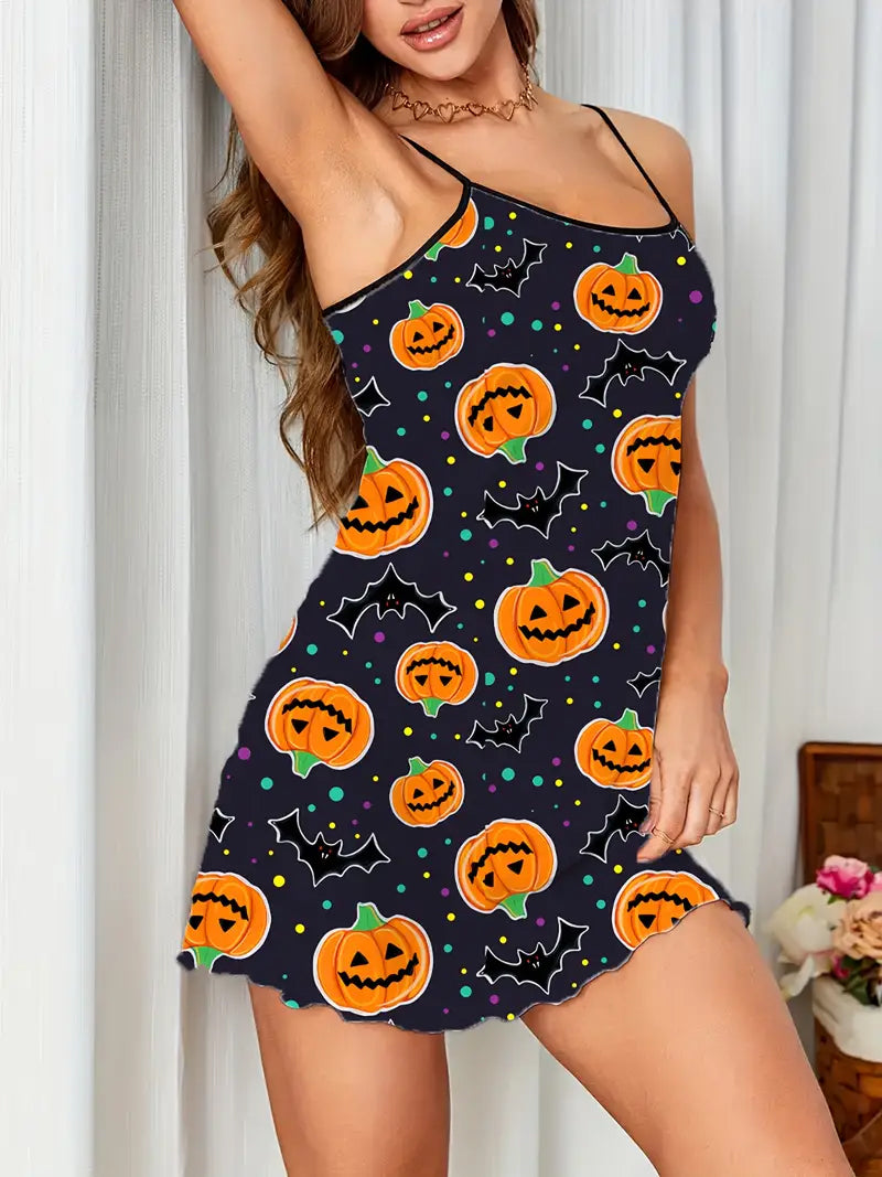Midnight Pumpkin Kiss Nightie 🎃🖤