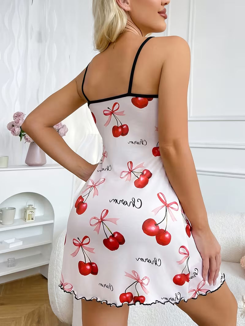 Cherries & Whispered Charms Babydoll 🍒✨