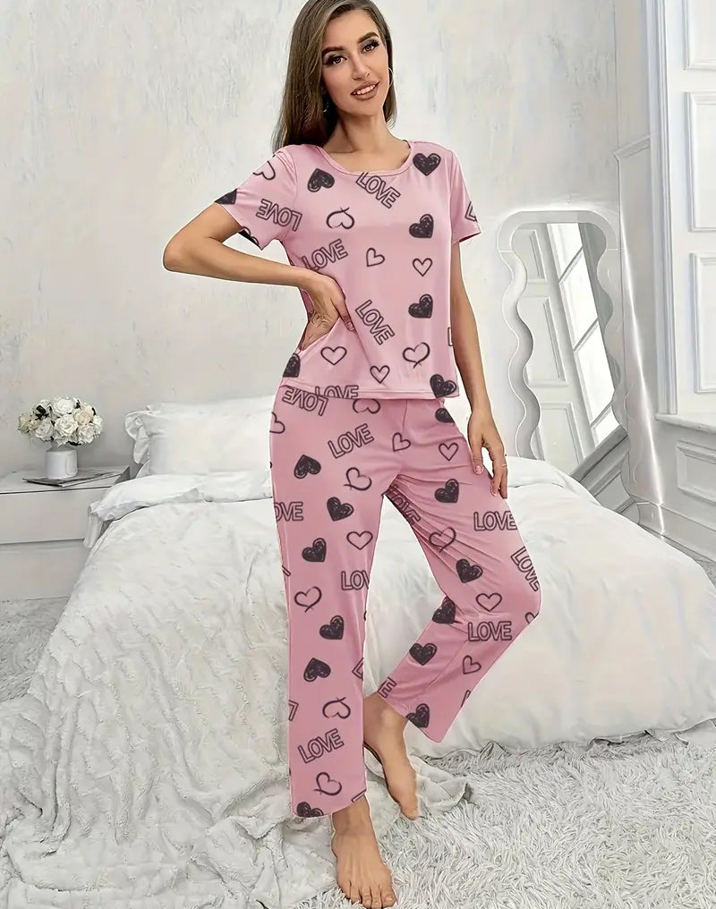Ensemble pyjama lettre d'amour 