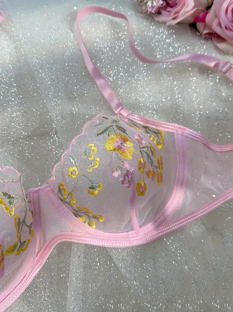Primrose Whispers Panty & Bra Mesh Set
