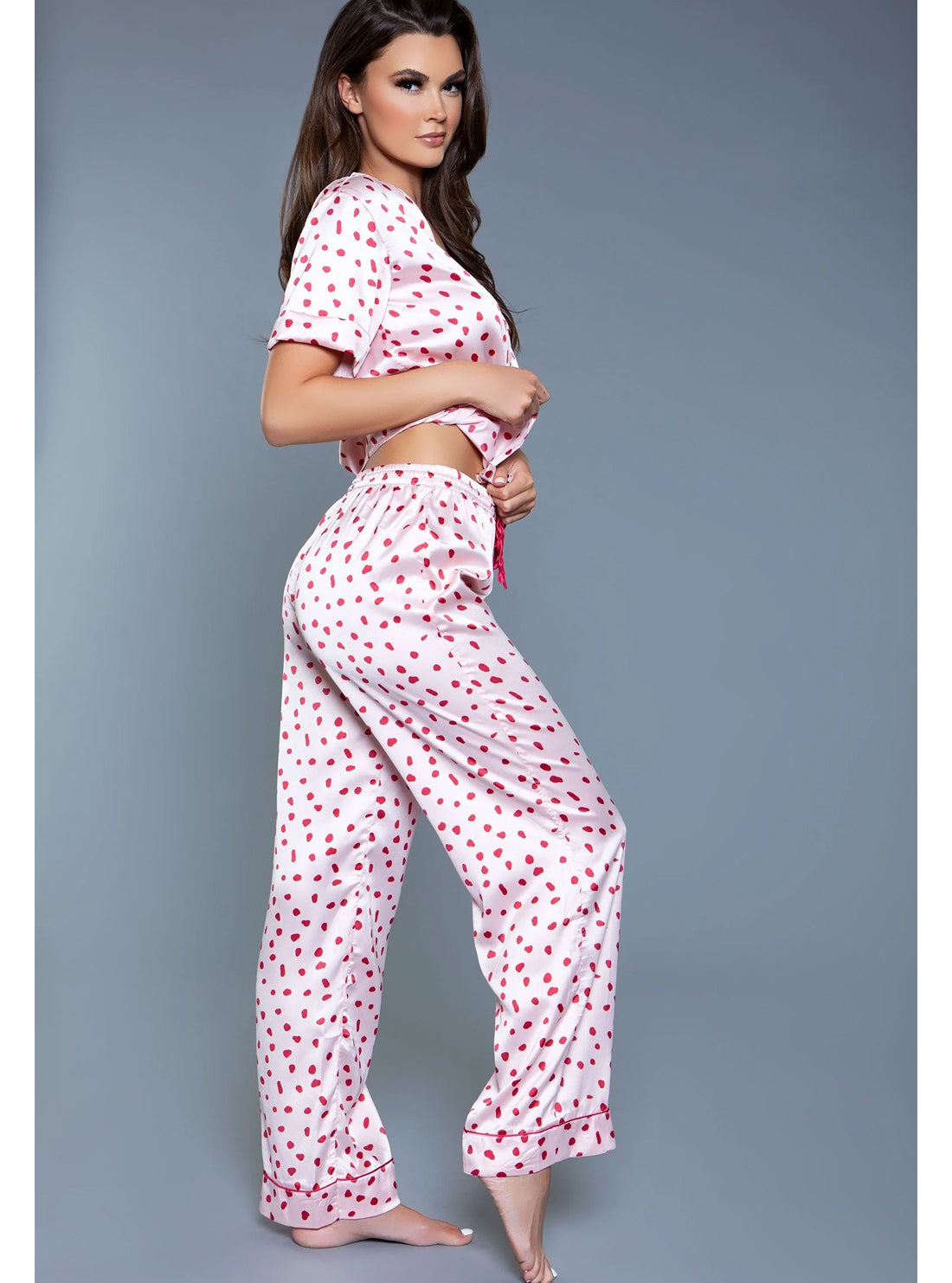 Pink Cherry Blossom Pajama Set