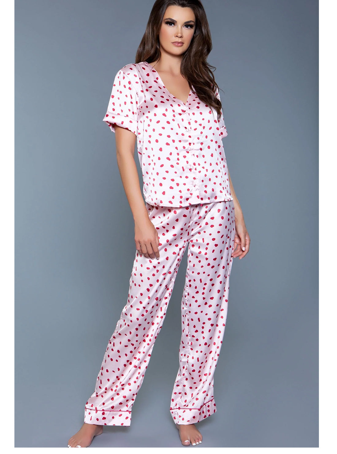 Pink Cherry Blossom Pajama Set