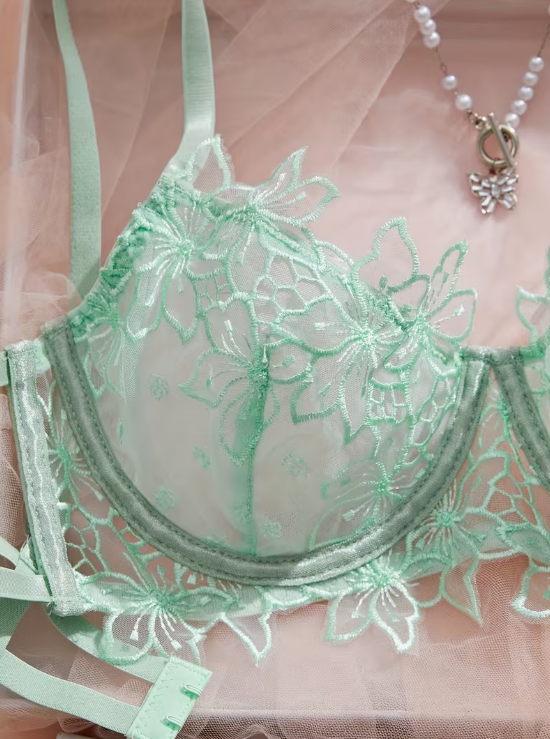 Mint to Be Adored Bra & Panty Set