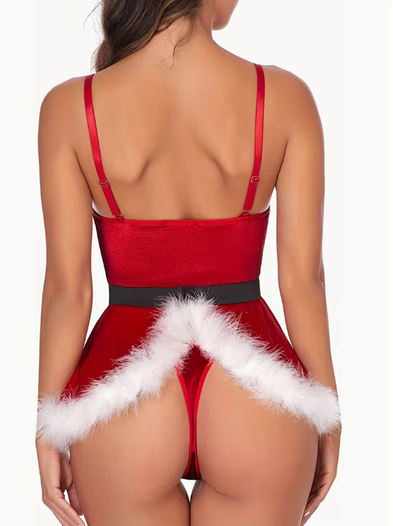 Velvet Christmas Temptation Babydoll 🎅
