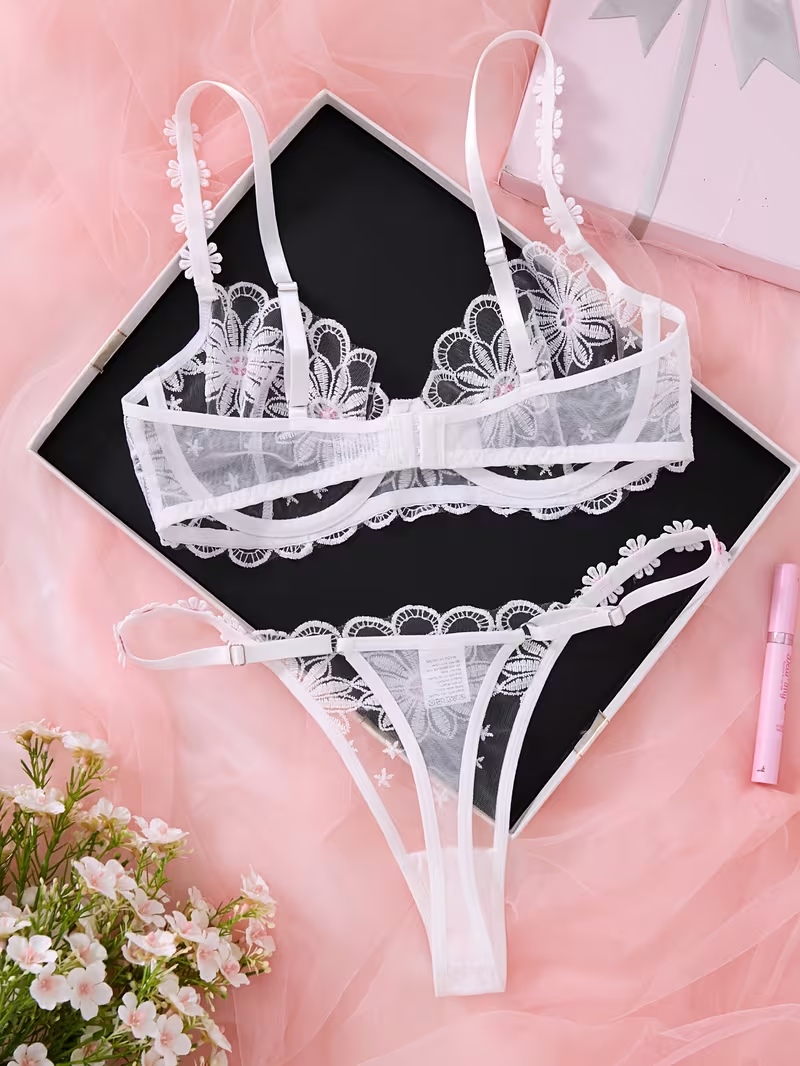 Pure Love White Lingerie Set 🤍💕