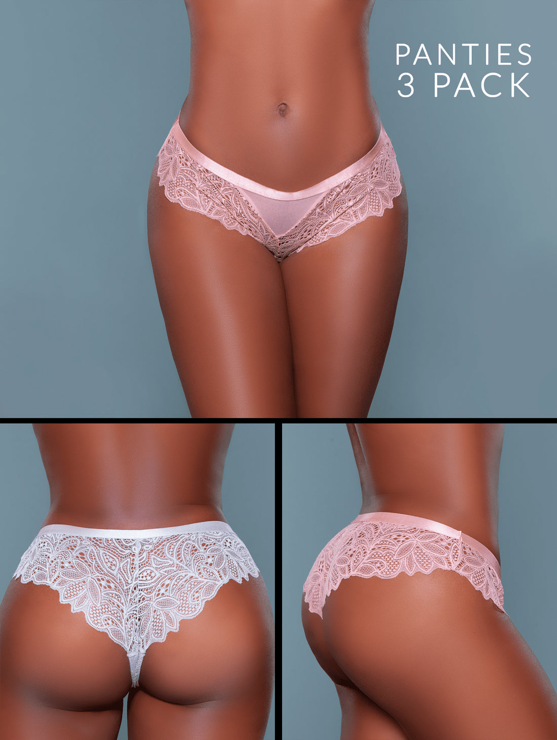 Pastel Princess Panty Trio