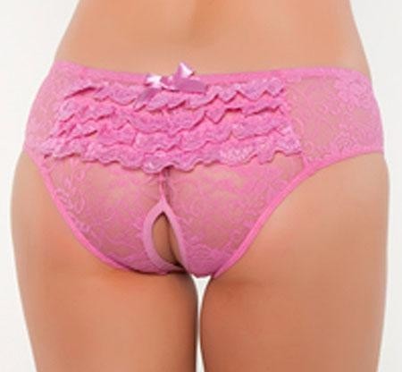 Ruffles Open Front Boyshort