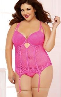 Ms Goody-Goody Super Sexy Corset Plus Size - panties.com
