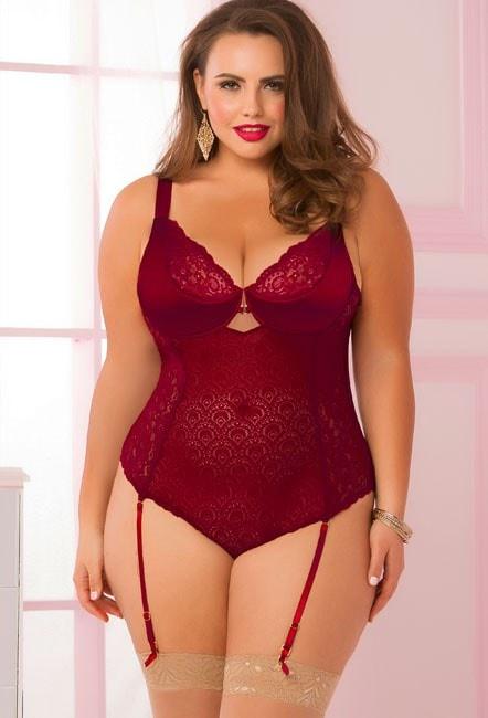 Smooth Like Velvet 2pc Teddy Set Plus Size - panties.com