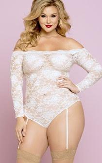 Virgin Bride Teddy Plus Size - panties.com