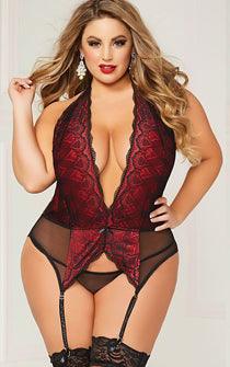 Starstruck Deep Plunge Teddy Queen - panties.com