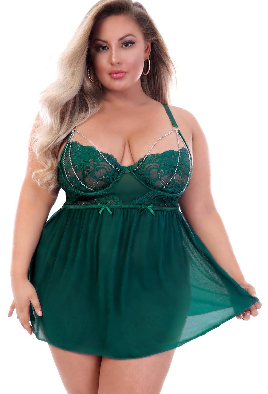 Chains of Love Babydoll - panties.com