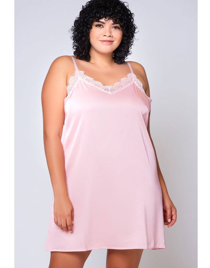 Pink Peonies Satin Nightie or Robe Queen