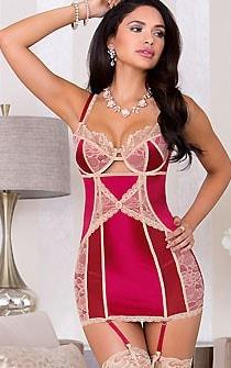 Crimson Sapphire & Diamonds Chemise - panties.com